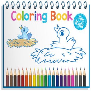 Coloring Book Pack 1 – Alphabets, Animals, Vehicles & Shapes